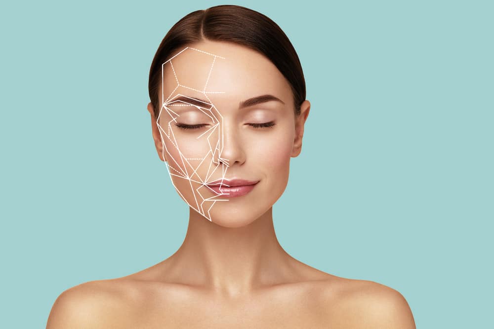 Golden,Ratio,Female,Face,Portrait.,Personalized,Skincare,Concept.,Face,Symmetry